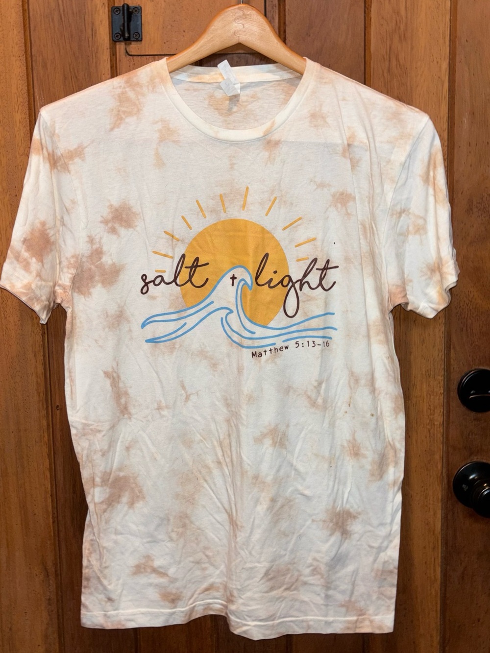 Salt + Light Graphic Tie-Dye Tee - Yellow, Blue, Tan